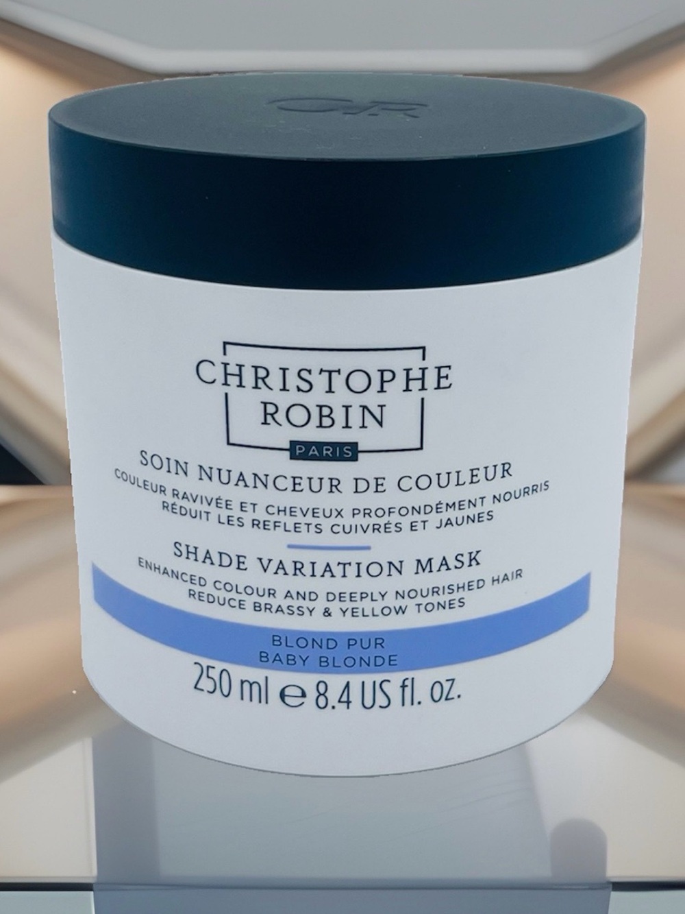 Christophe Robin Shade Variation Mask Baby Blonde 250ml Nutritive Hair Care New